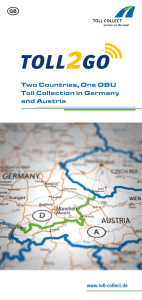 Two Countries, One OBU Toll Collection in Germany and Austria
