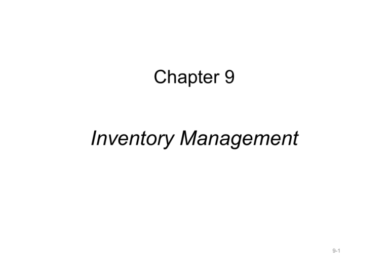 Inventory Management