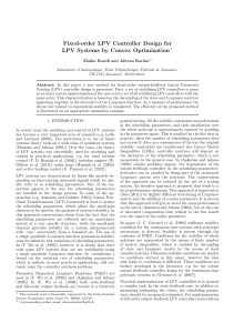 Fixed-order LPV Controller Design for LPV Systems by Convex