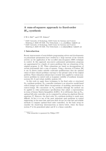 A sum-of-squares approach to fixed-order H∞-synthesis