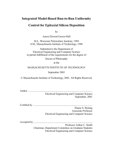 Integrated Model-Based Run-to-Run Uniformity Control for Epitaxial