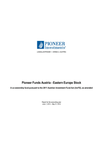 Pioneer Funds Austria - Eastern Europe Stock