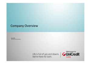Company Overview - UniCredit Leasing