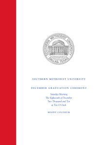 December Graduation - Southern Methodist University