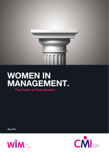 women in management. - Chartered Management Institute