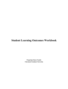 Student Learning Outcomes Workbook