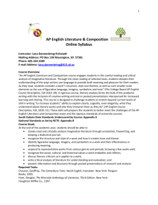 AP English Literature & Composition Online Syllabus