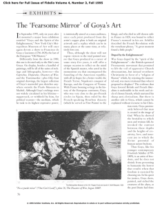 'Fearsome Mirror' of Goya's Art