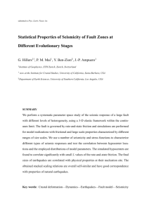 Statistical Properties of Seismicity of Fault Zones at Different