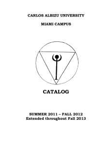 catalog - Carlos Albizu University