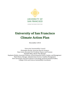 University of San Francisco Climate Action Plan