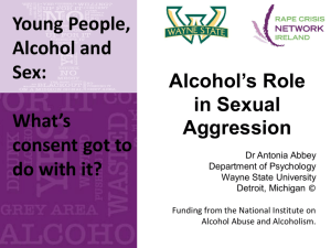 Alcohol's Role in Sexual Aggression