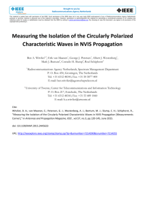 Measuring the Isolation of the Circularly Polarized Characteristic
