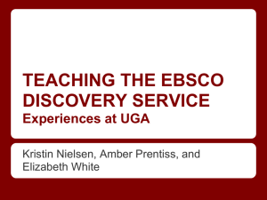 teaching the ebsco discovery service