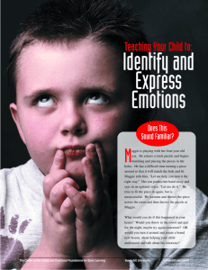 Teaching your child...emotion - Center on the Social and Emotional