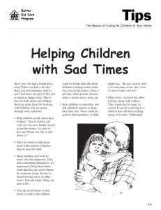 Helping Children with Sad Times