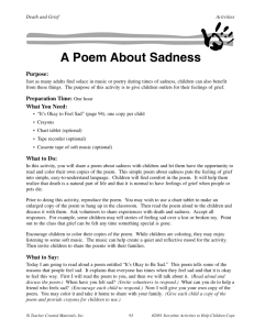 A Poem About Sadness