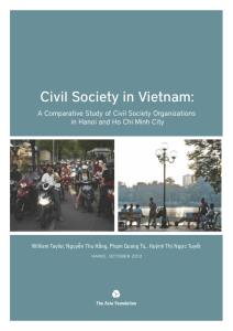 Civil Society in Vietnam: A Comparative Study of Civil Society