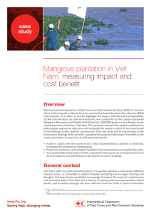 Mangrove plantation in Viet Nam: measuring impact and cost benefit
