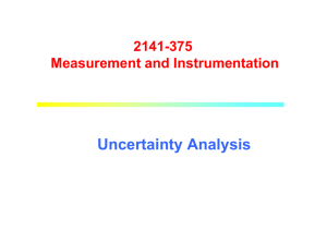 Uncertainty Analysis