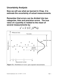 Uncertainty Analysis