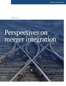 Perspectives on Merger Integration