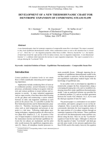 Development of a new thermodynamic chart for isentropic