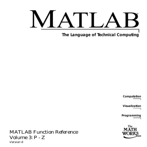 MATLAB Function Reference P-Z