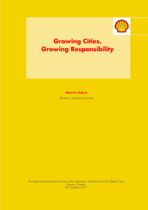 Growing cities, growing responsibility