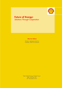 Future of Energy: Solutions Through Cooperation