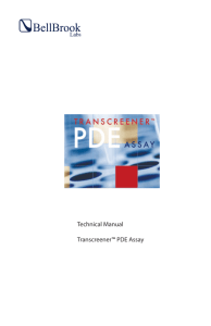 Technical Manual Transcreener™ PDE Assay