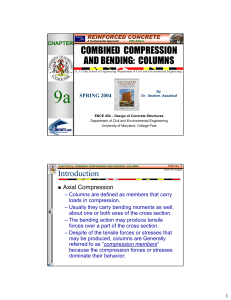 CHAPTER 9a. Combined Compression & Bending