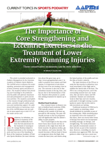 The Importance of Core Strengthening and Eccentric Exercises in