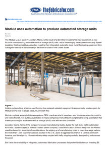 Modula uses automation to produce automated storage units