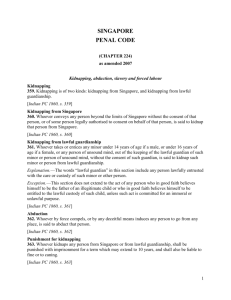 singapore penal code - The Protection Project