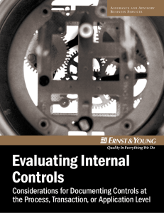 Evaluating Internal Controls