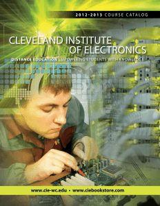 Distance eDUcatiOn - Cleveland Institute of Electronics