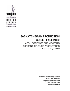 saskatchewan production guide - fall 2008