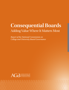 Consequential Boards - Association of Governing Boards of