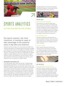 Sports Analytics - Booz Allen Hamilton