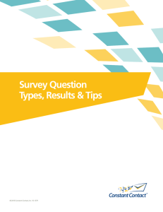 Survey Question Types, Results & Tips
