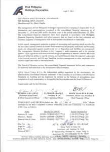 SEC 17-A - First Philippine Holdings Corporation