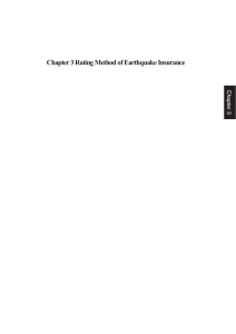 Chapter 3 Rating Method of Earthquake Insurance