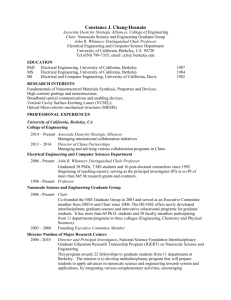 new resume - Connie Chang-Hasnain