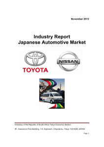 Industry Report Japanese Automotive Market