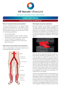Lower Limb Arterial - AB Vascular Ultrasound