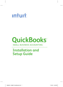 Installation and Setup Guide - QuickBooks