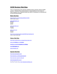 GCSE Revision Web Sites