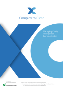 Complex to Clear: Clarity in Corporate Communications