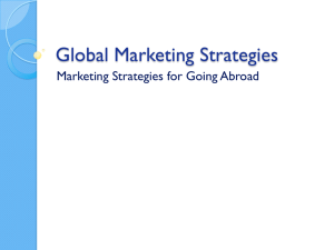 Global Marketing Strategies PowerPoint